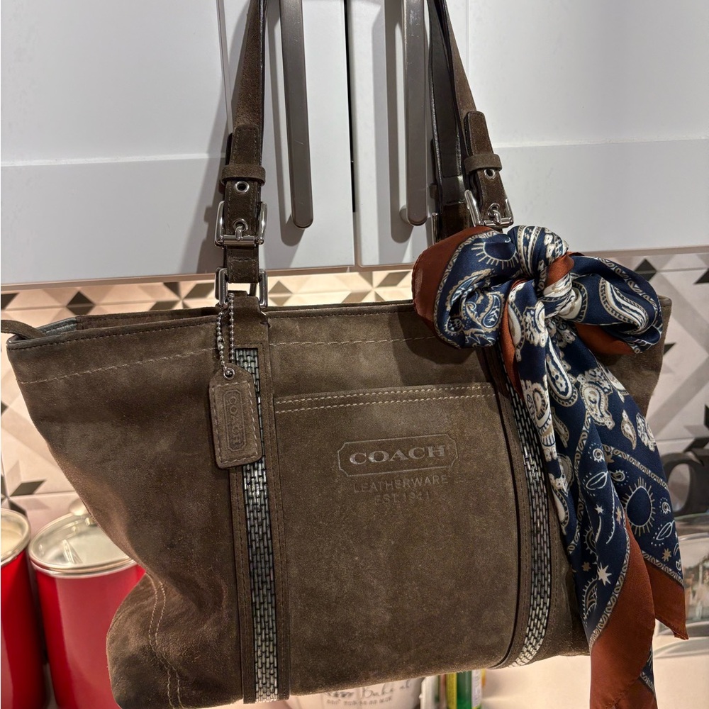 Coach Vintage suede shoulder Bag